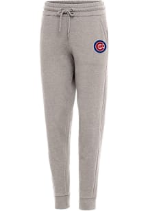 Antigua Chicago Cubs Womens Action Oatmeal Sweatpants
