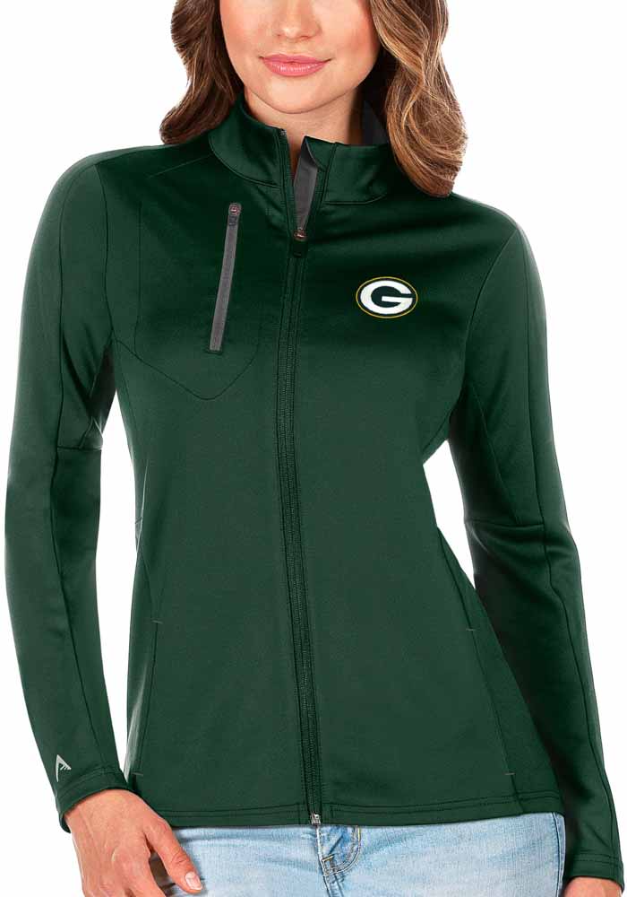 Antigua Green Bay Packers Womens Green Generation Light Weight Jacket
