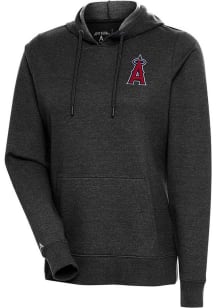 Antigua Los Angeles Angels Womens Black Action Hooded Sweatshirt