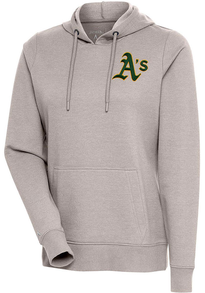 Antigua Men's Oakland Athletics Grey Victory Pullover