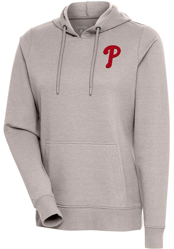 Antigua Women's Philadelphia Phillies Red Victory Hooded Pullover