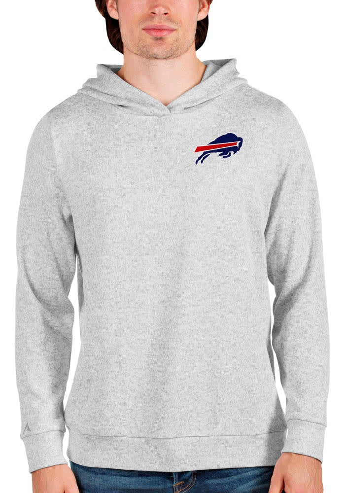 Men's Antigua Red Buffalo Bills Victory Pullover Hoodie