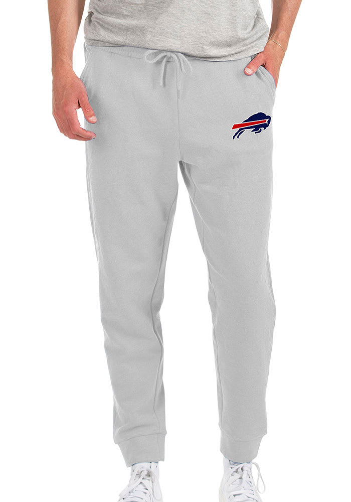 Antigua Buffalo Bills Grey Action Sweatpants, Grey, 55% Cotton / 45% POLYESTER, Size M, Rally House