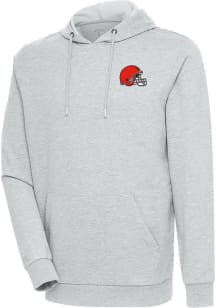 Antigua Cleveland Browns Mens Grey Action Long Sleeve Hoodie