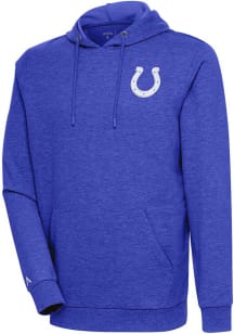 Antigua Indianapolis Colts Mens Blue Action Long Sleeve Hoodie