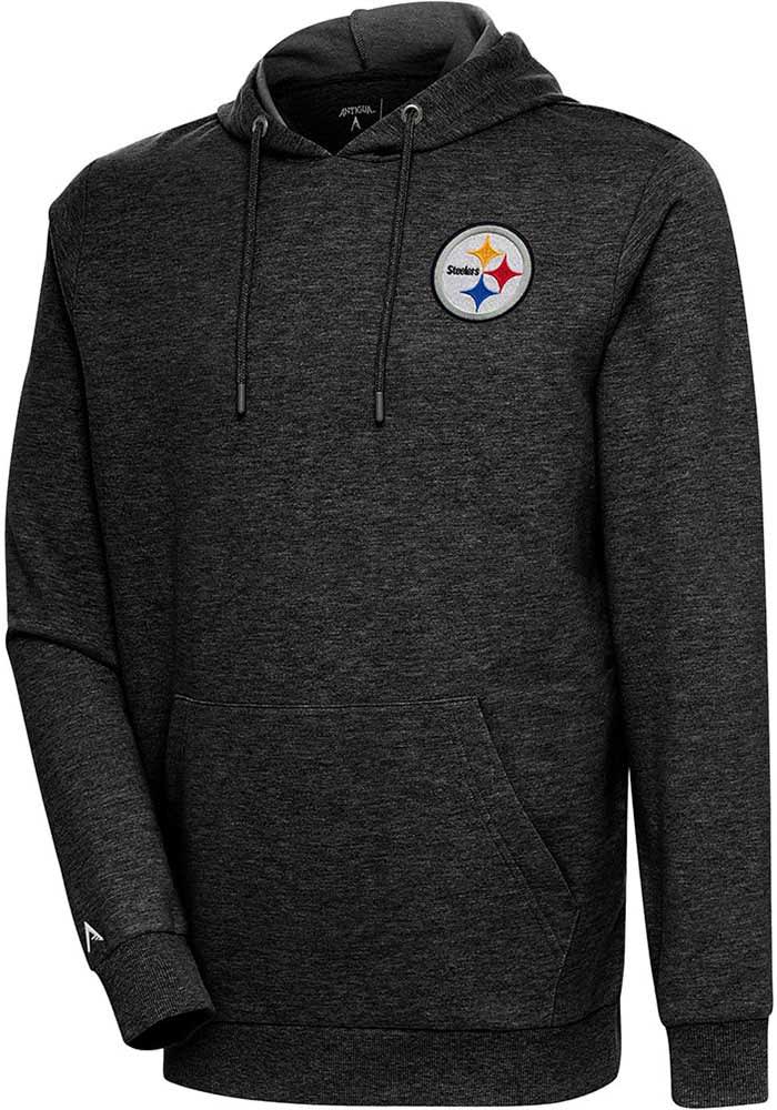 Pittsburgh Steelers Antigua Action Quarter-Zip Pullover Sweatshirt - Oatmeal