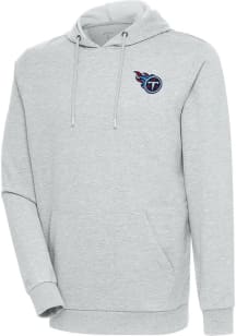 Antigua Tennessee Titans Mens Grey Action Long Sleeve Hoodie