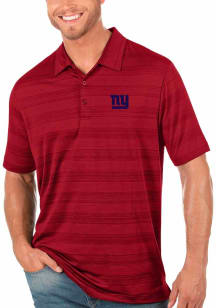 Antigua New York Giants Mens Red Compass Short Sleeve Polo