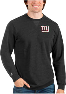 Antigua New York Giants Mens Black Reward Long Sleeve Crew Sweatshirt