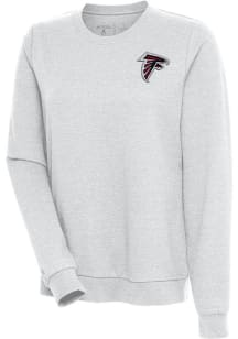 Antigua Atlanta Falcons Womens Grey Action Crew Sweatshirt