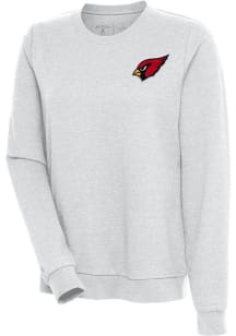 Antigua Arizona Cardinals Womens Grey Action Crew Sweatshirt