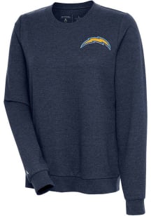 Antigua Los Angeles Chargers Womens Navy Blue Action Crew Sweatshirt