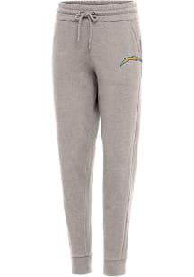 Antigua Los Angeles Chargers Womens Action Oatmeal Sweatpants