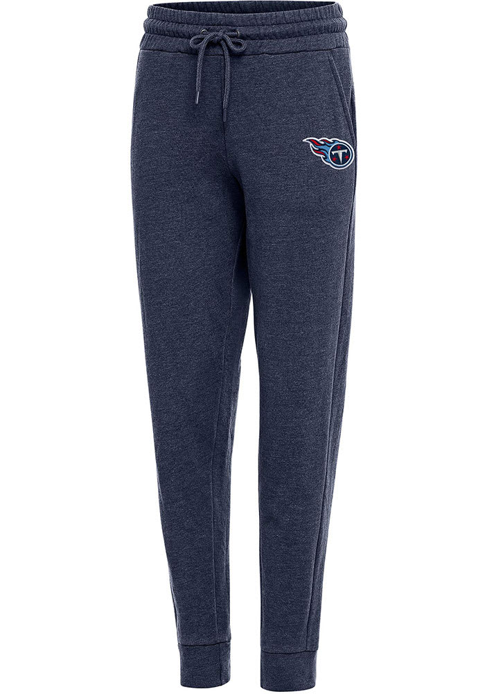 Antigua Tennessee Titans Womens Action Navy Blue Sweatpants