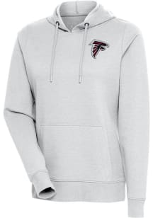 Antigua Atlanta Falcons Womens Grey Action Hooded Sweatshirt