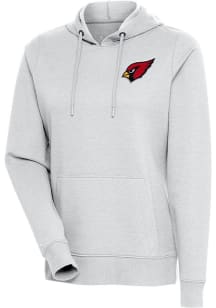Antigua Arizona Cardinals Womens Grey Action Hooded Sweatshirt