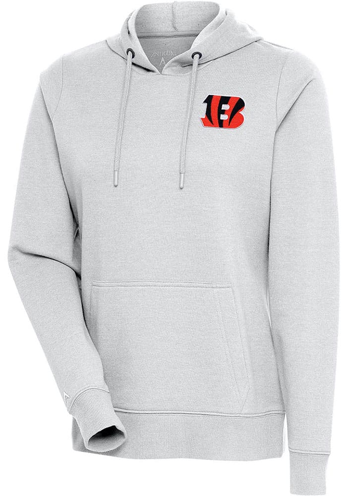 Men's Antigua White Cincinnati Bengals Victory Chenille Pullover