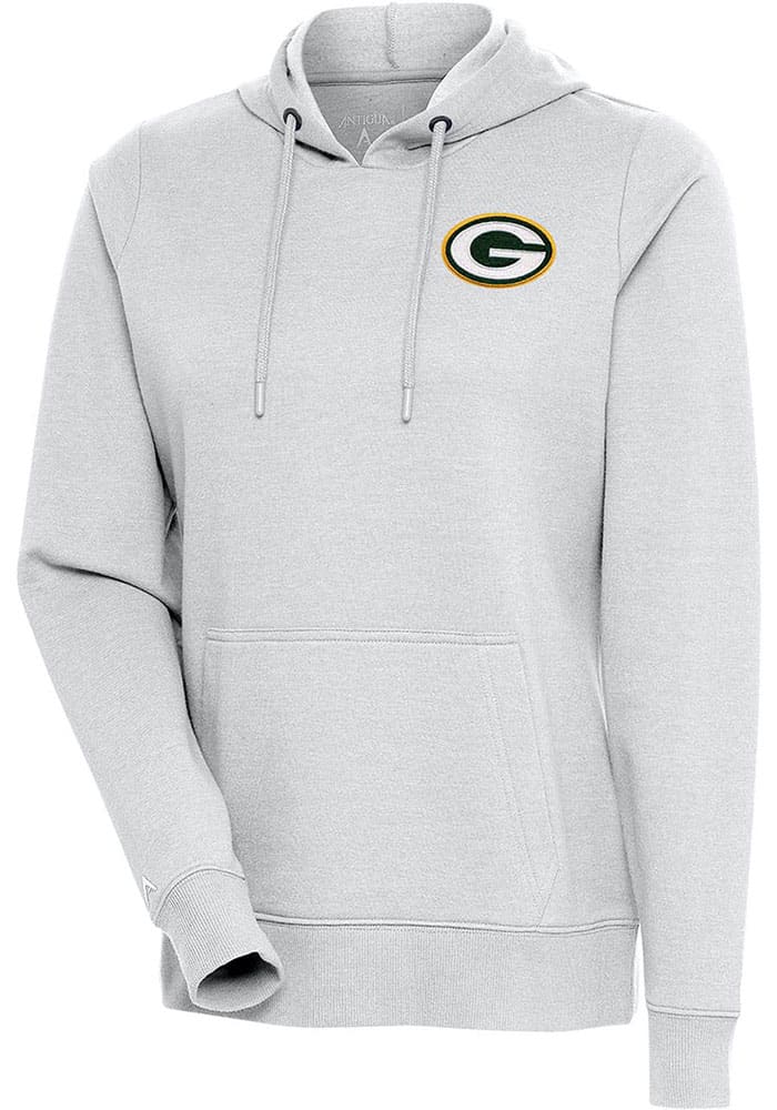 Green Bay Packers Antigua Victory Chenille Pullover Hoodie - Gold