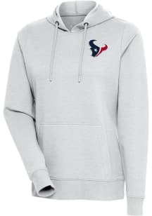 Antigua Houston Texans Womens Grey Action Hooded Sweatshirt