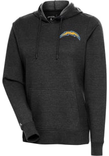Antigua Los Angeles Chargers Womens Black Action Hooded Sweatshirt