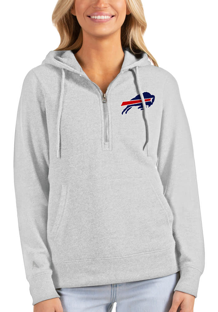 Buffalo Bills Antigua Tribute Quarter-Zip Lightweight Pullover Top -  Charcoal