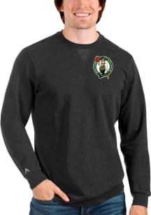 Antigua Boston Celtics Mens Black Reward Long Sleeve Crew Sweatshirt