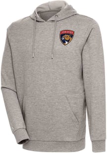 Antigua Florida Panthers Mens Oatmeal Action Long Sleeve Hoodie