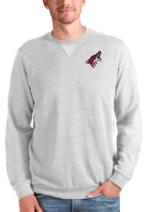 Antigua Arizona Coyotes Mens Grey Reward Long Sleeve Crew Sweatshirt