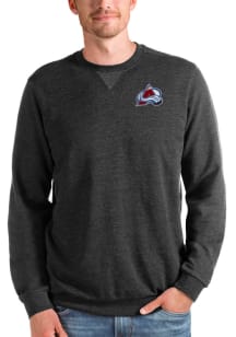Antigua Colorado Avalanche Mens Black Reward Long Sleeve Crew Sweatshirt