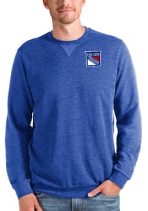 Antigua New York Rangers Mens Grey Reward Long Sleeve Crew Sweatshirt