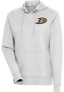 Antigua Anaheim Ducks Womens Grey Action Crew Sweatshirt