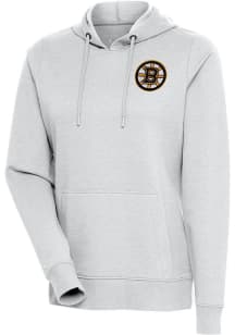 Antigua Boston Bruins Womens Grey Action Crew Sweatshirt