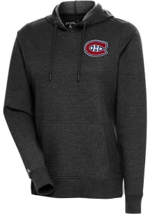 Antigua Montreal Canadiens Womens Black Action Crew Sweatshirt