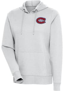 Antigua Montreal Canadiens Womens Grey Action Crew Sweatshirt