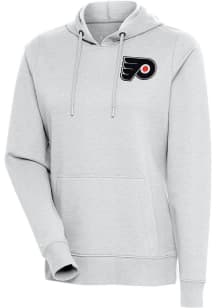 Antigua Philadelphia Flyers Womens Grey Action Crew Sweatshirt