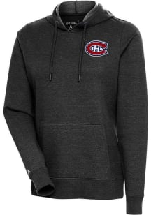 Antigua Montreal Canadiens Womens Black Action Hooded Sweatshirt