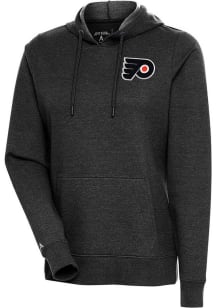 Antigua Philadelphia Flyers Womens Black Action Hooded Sweatshirt