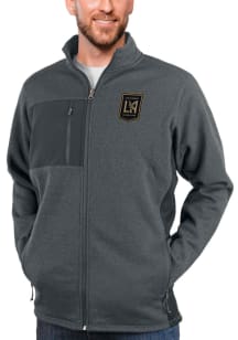 Antigua Los Angeles FC Mens Charcoal Course Medium Weight Jacket