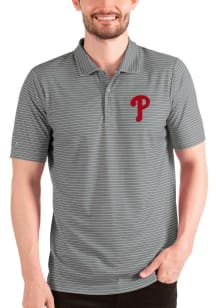 Antigua Philadelphia Phillies Mens Grey Esteem Short Sleeve Polo