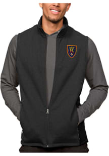 Antigua Real Salt Lake Mens Black Course Sleeveless Jacket