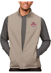 Antigua Toronto FC Mens Oatmeal Course Sleeveless Jacket