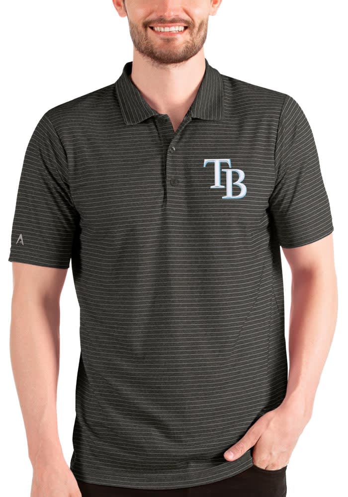 Antigua Men's Tampa Bay Rays Gray Legacy Polo