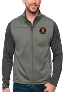 Antigua Atlanta United FC Mens Grey Links Golf Sleeveless Jacket