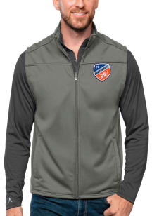Antigua FC Cincinnati Mens Grey Links Golf Sleeveless Jacket