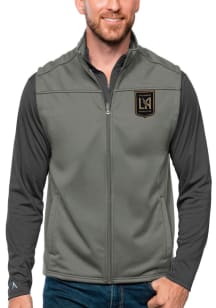 Antigua Los Angeles FC Mens Grey Links Golf Sleeveless Jacket