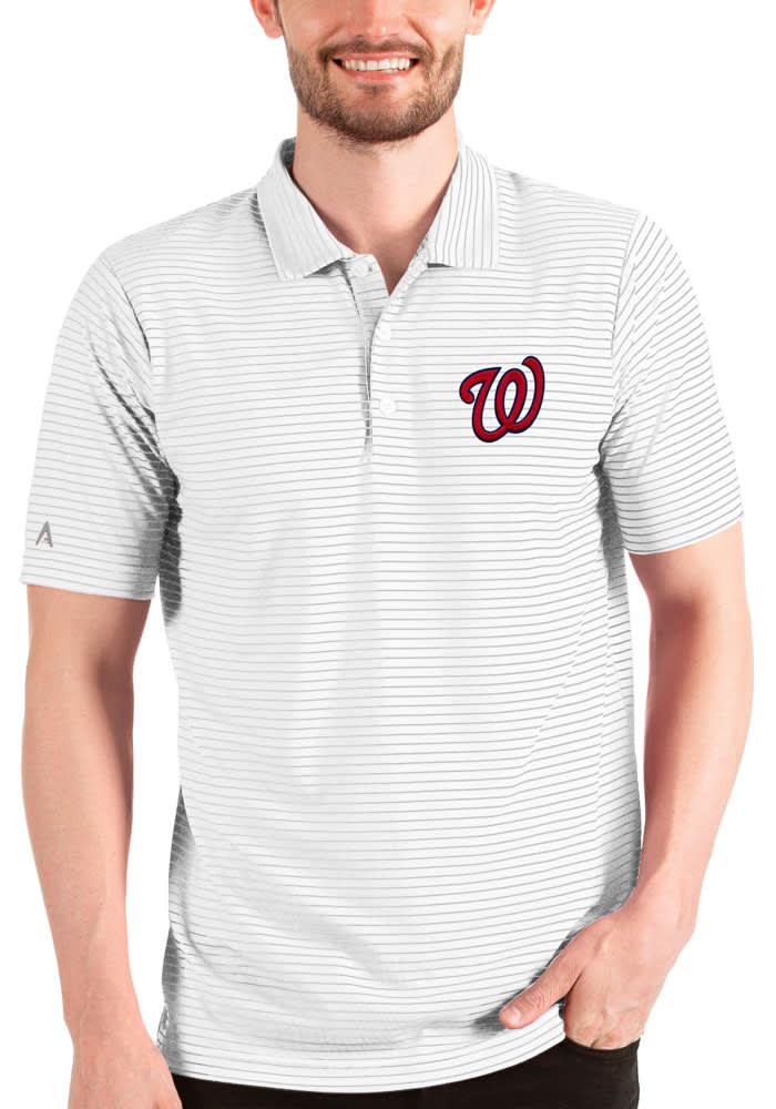 Antigua Men's Washington Nationals Tribute Short Sleeve Polo Shirt