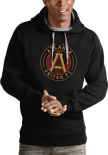 Antigua Atlanta United FC Mens Black Victory Long Sleeve Hoodie