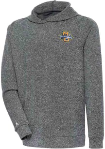 Antigua Marquette Golden Eagles Mens Charcoal Absolute Long Sleeve Hoodie