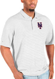 Antigua New York Mets Mens White Esteem Big and Tall Polos Shirt