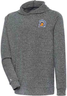 Antigua San Jose State Spartans Mens Charcoal Absolute Long Sleeve Hoodie